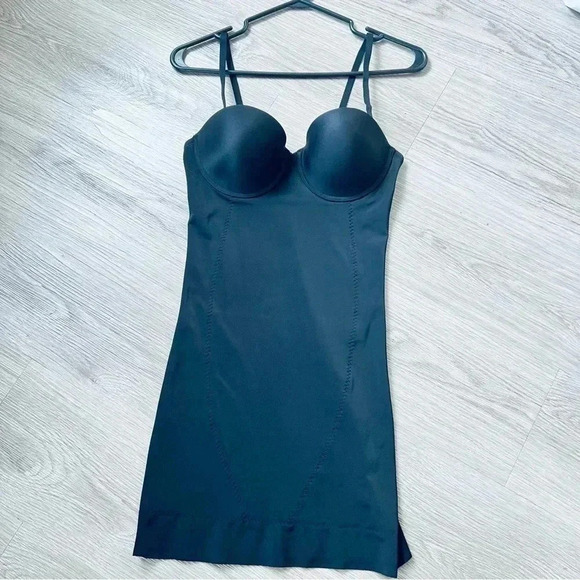 La SENZA BLACK SHAPEWEAR PUSH-UP BUSTIER SNATCH LOOK SIZE  LARGE - Picture 11 of 12